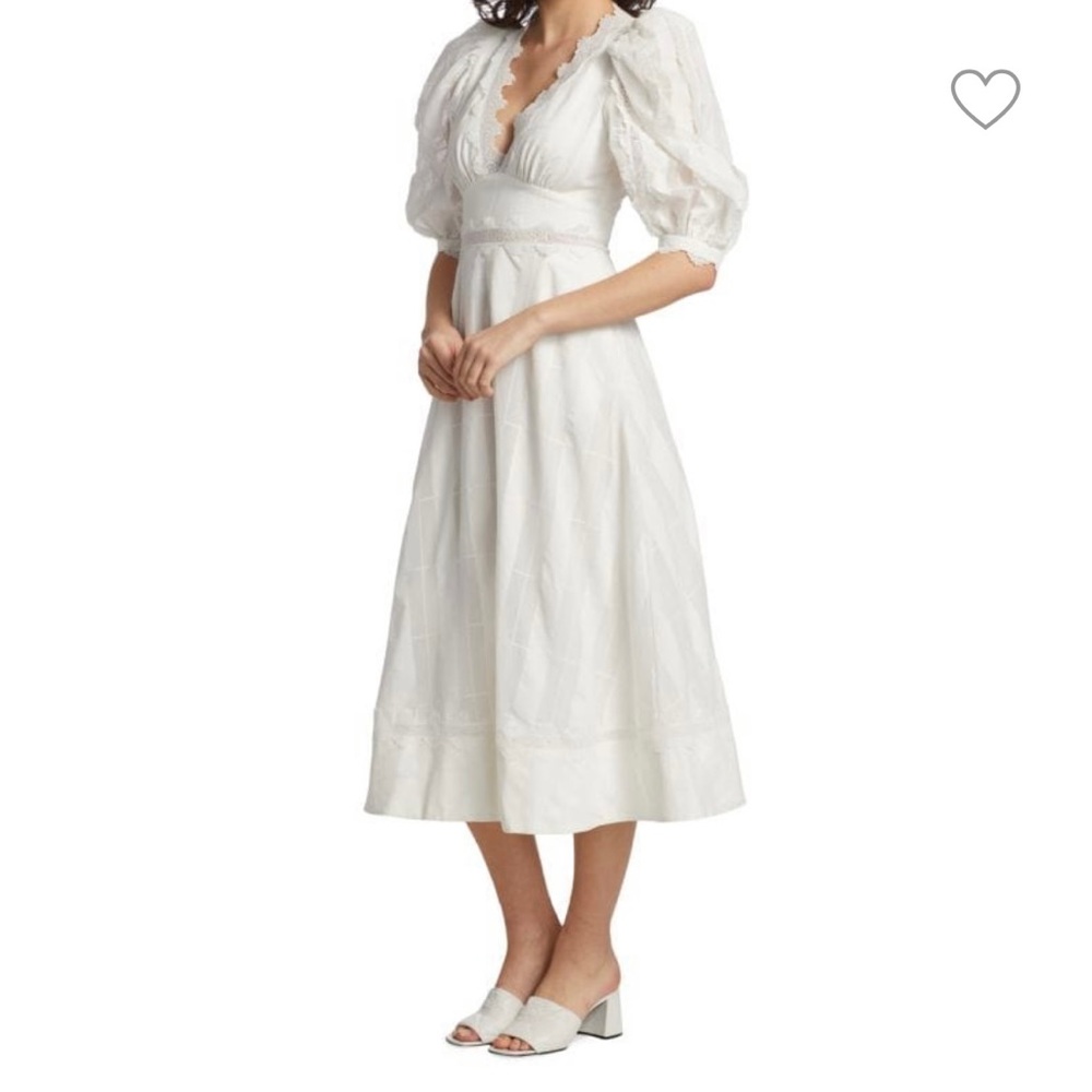 Acler Grampin Lace-Trim Midi Dress. New with tags. Size 6.